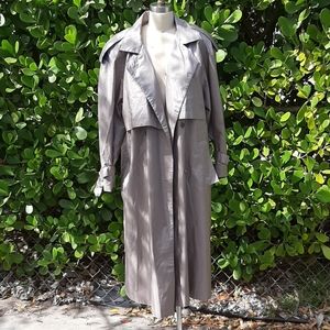 Platinum trench coat